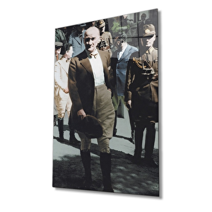 Atatürk Cam Tablo 90x60 cm