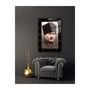 Atatürk Cam Tablo 50x70 cm