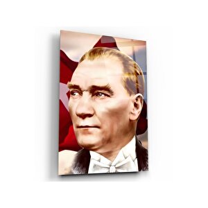 Atatürk Cam Tablo 50x70 cm
