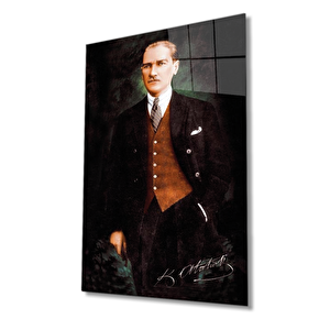 Atatürk Cam Tablo 50x70 cm