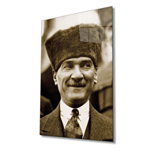 Atatürk Cam Tablo 90x60 cm