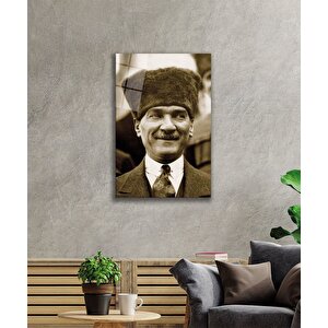 Atatürk Cam Tablo 90x60 cm