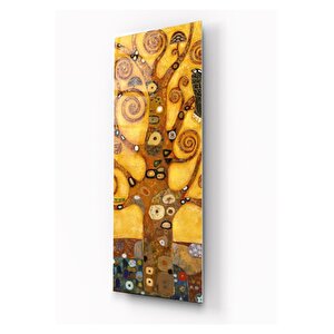 Hayat Ağacı Tema Cam Tablo 35x90 cm