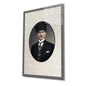 Çerçeveli Atatürk Cam Tablo 50x70 cm