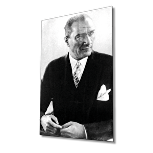 Atatürk Cam Tablo 90x60 cm