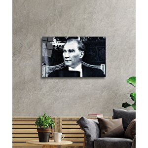 Atatürk Cam Tablo 90x60 cm