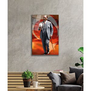 Atatürk Cam Tablo 50x70 cm