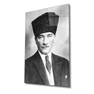 Atatürk Cam Tablo 110x70 cm