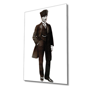 Atatürk Cam Tablo 50x70 cm