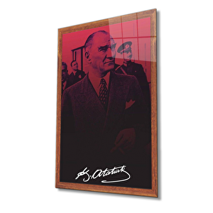 Atatürk Cam Tablo 110x70 cm