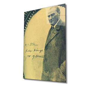 Atatürk Cam Tablo 50x70 cm