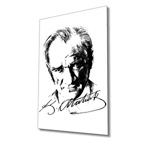 Atatürk Cam Tablo 50x70 cm
