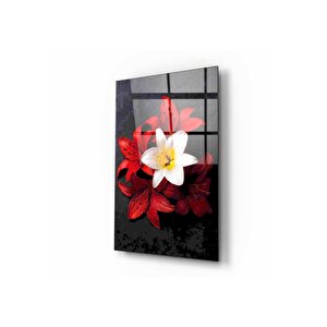 Çiçek Cam Tablo 60x90 cm