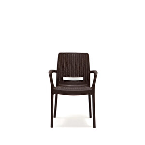 6 Adet Rattan Lüx Kahve Sandalye / Balkon-bahçe-teras