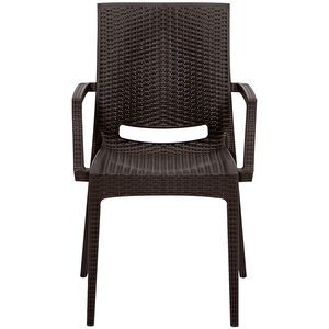 2 Adet Rattan Lüx Kahve Sandalye  / Balkon-bahçe-teras