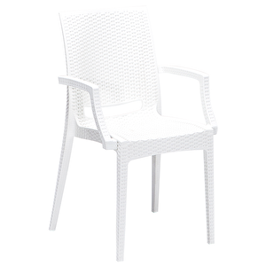 Rattan Small Lüx Camlı Beyaz Masa Takımı Bahçe&balkon 1 Camlı Masa + 4 Sandalye