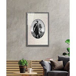 Çerçeveli Atatürk Cam Tablo 50x70 cm