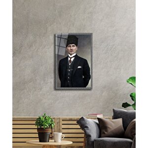Atatürk Cam Tablo 50x70 cm