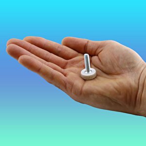 Bingo Rotil Ayak M6 Civatalı Mm Beyaz Profil Yükseltme Ayağı 2.5 Cm (10 Adet)