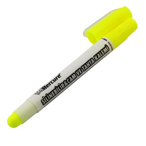 Silinebilir Tebeşir İşaretleyici Sarı Kalem Metal Plastik Tahta Cam Ahşap Yüzey Yağlı Boya Uç