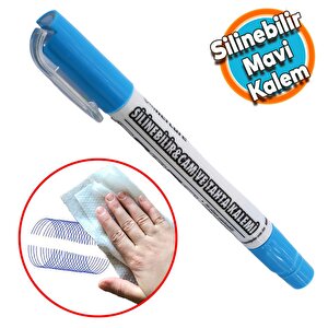 Silinebilir Tebeşir İşaretleyici  Mavi Kalem Metal Plastik Tahta Cam Ahşap Yüzey Yağlı Boya Uç