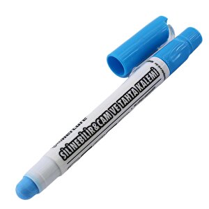 Silinebilir Tebeşir İşaretleyici  Mavi Kalem Metal Plastik Tahta Cam Ahşap Yüzey Yağlı Boya Uç