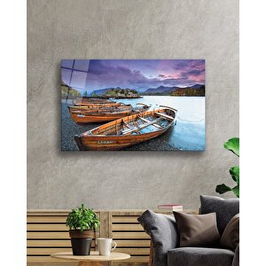Gün Batımında Kayıklar 110x70 cm