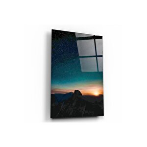 Gökyüzü Ve Güneş Cam Tablo 50x70 cm