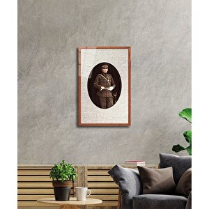 Çerçeveli Atatürk Cam Tablo 36x23 cm