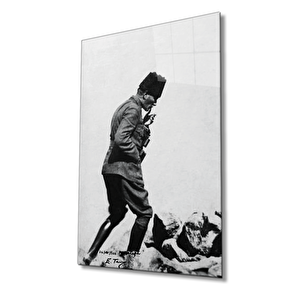 Atatürk Cam Tablo 50x70 cm