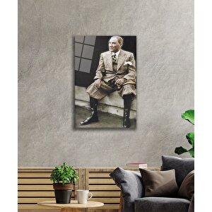 Atatürk Cam Tablo 36x23 cm