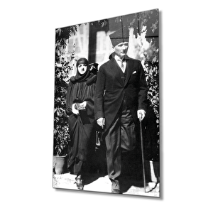 Atatürk Cam Tablo 36x23 cm
