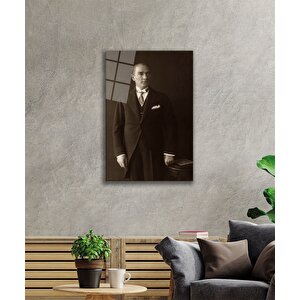 Atatürk Cam Tablo 36x23 cm