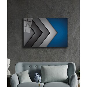 Geometrik Mimari Cam Tablo 36x23 cm