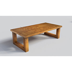 Lif Ahşap Ayak Masif Ahşap Sehpa 110 cm