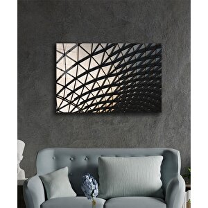 Geometrik Mimari Cam Tablo 36x23 cm