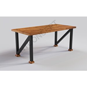 Bue Doğal Ahşap Yemek Masası 60x120 cm