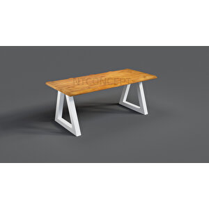 Mai Doğal Ahşap Yemek Masası 60x120 cm