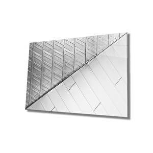 Geometrik Mimari Cam Tablo 50x70 cm