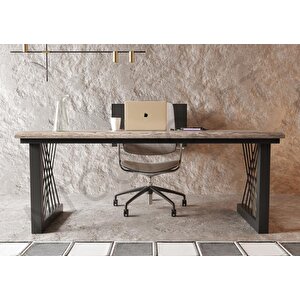 Tron M2 Masif Ağaç Ofis Ve Çalışma Masası 75x190 cm