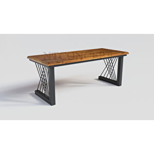 Tron Masif Ağaç Ofis Ve Çalışma Masası 100x250 cm