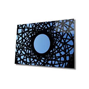 Geometrik Mimari Cam Tablo 50x70 cm