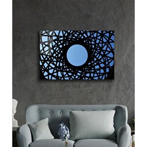 Geometrik Mimari Cam Tablo 50x70 cm