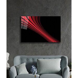 Geometrik Mimari Cam Tablo 36x23 cm