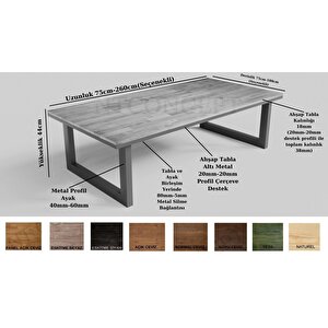 Kue Kare Ayak Masif Ahşap Sehpa 100 cm