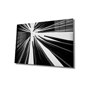Geometrik Mimari Cam Tablo 50x70 cm