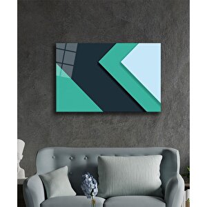 Geometrik Mimari Cam Tablo 50x70 cm