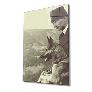 Atatürk Cam Tablo 110x70 cm