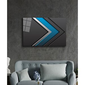 Geometrik Mimari Cam Tablo 36x23 cm