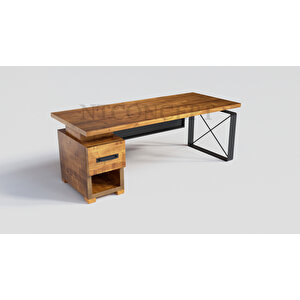 Kena Masif Ağaç Ofis Ve Çalışma Masası 85x230 cm